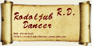 Rodoljub Dancer vizit kartica